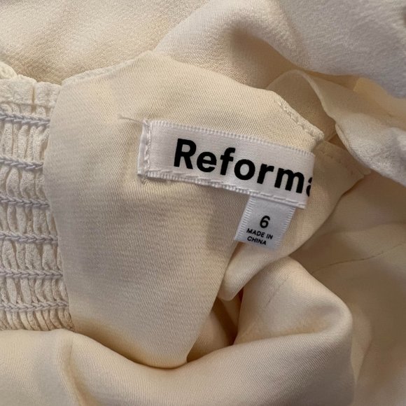 Reformation Bess Dress in Ivory - Picture 12 of 16